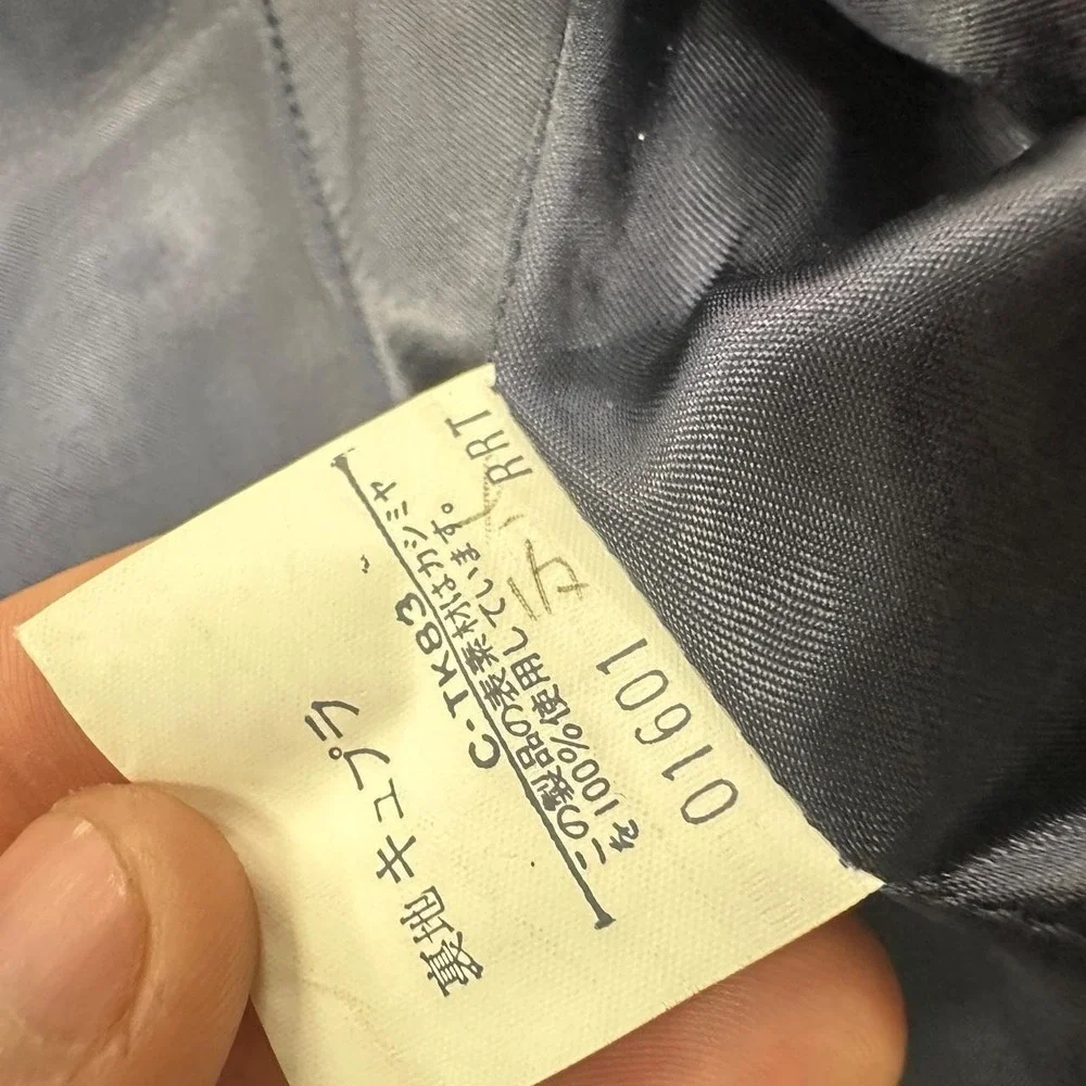 Burberrys' Vintage 2-Button 100% cashmere Navy Blue Blazer Jacket Size Large